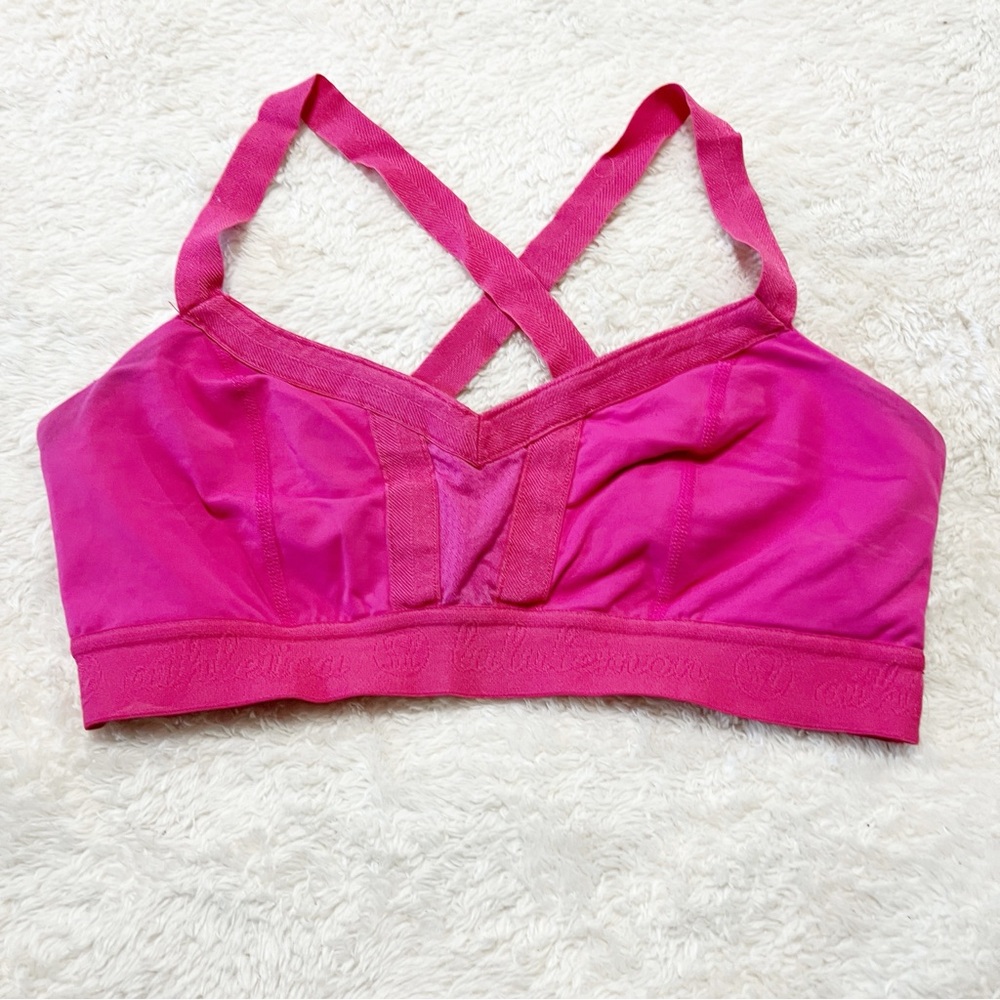 Pink Lululemon Athletic Bra 8